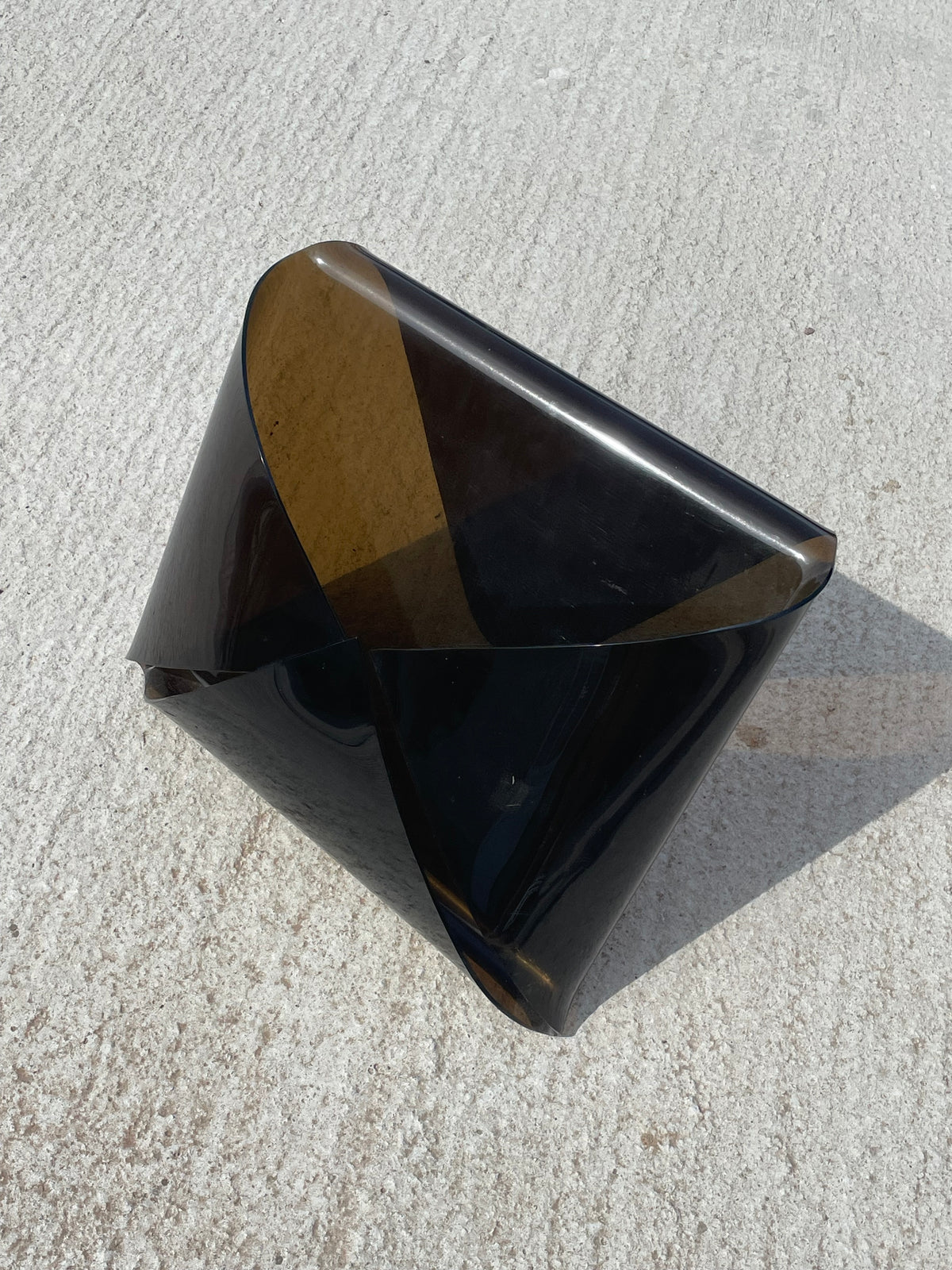 Michel Dumas voor Roche Bobois – vintage plexiglazen tijdschriftenhouder, jaren 70