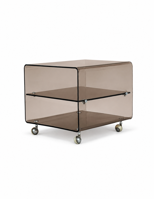 Vintage Smoked Plexi Trolley – 70s