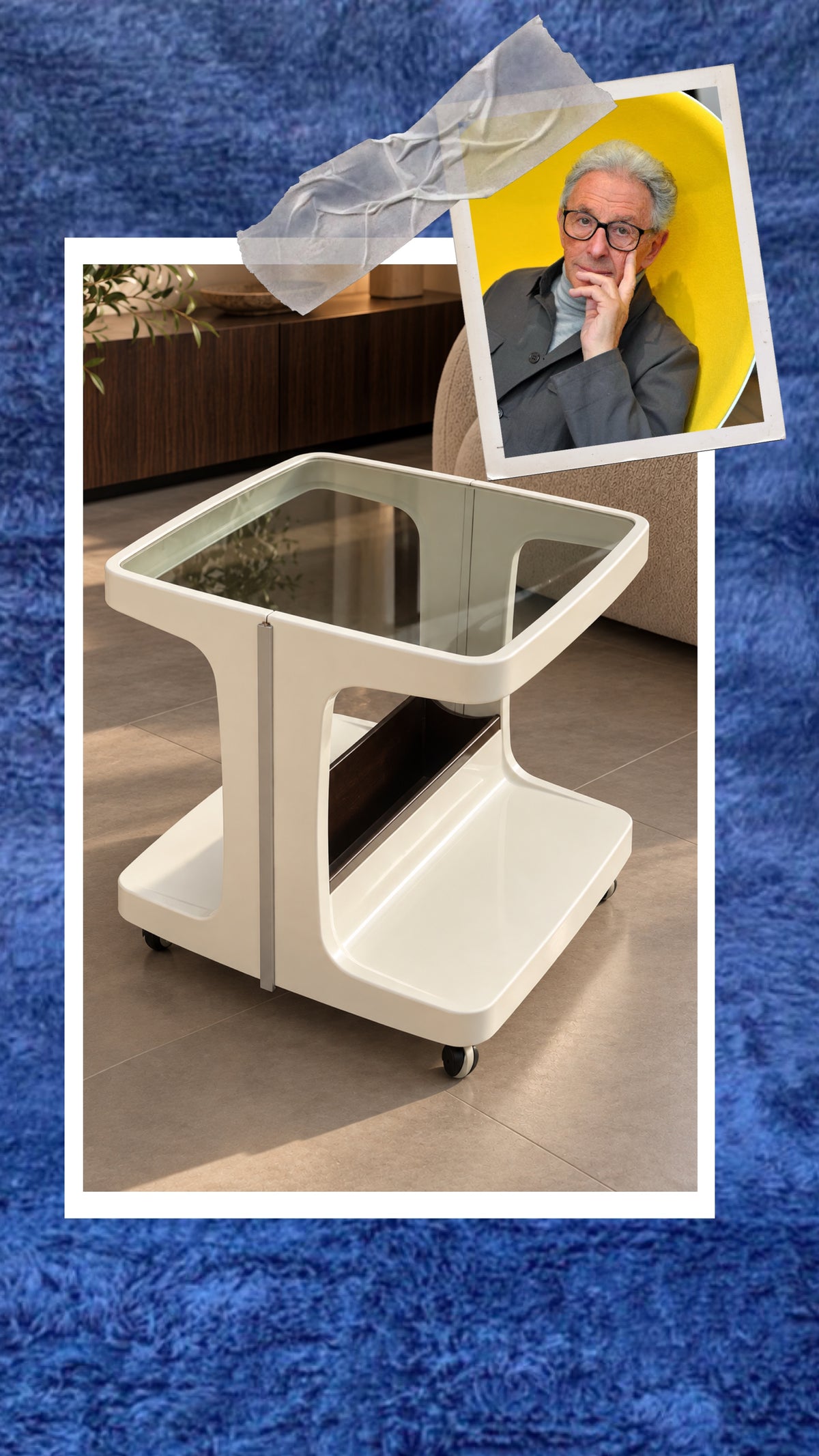 Vintage Marc Held trolley voor Prisunic – jaren ’70