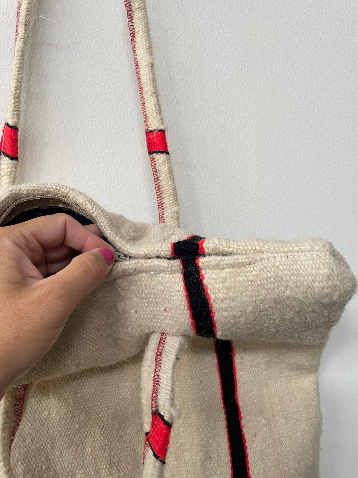 Handgemaakte Berber shopper & computertas 41x41
