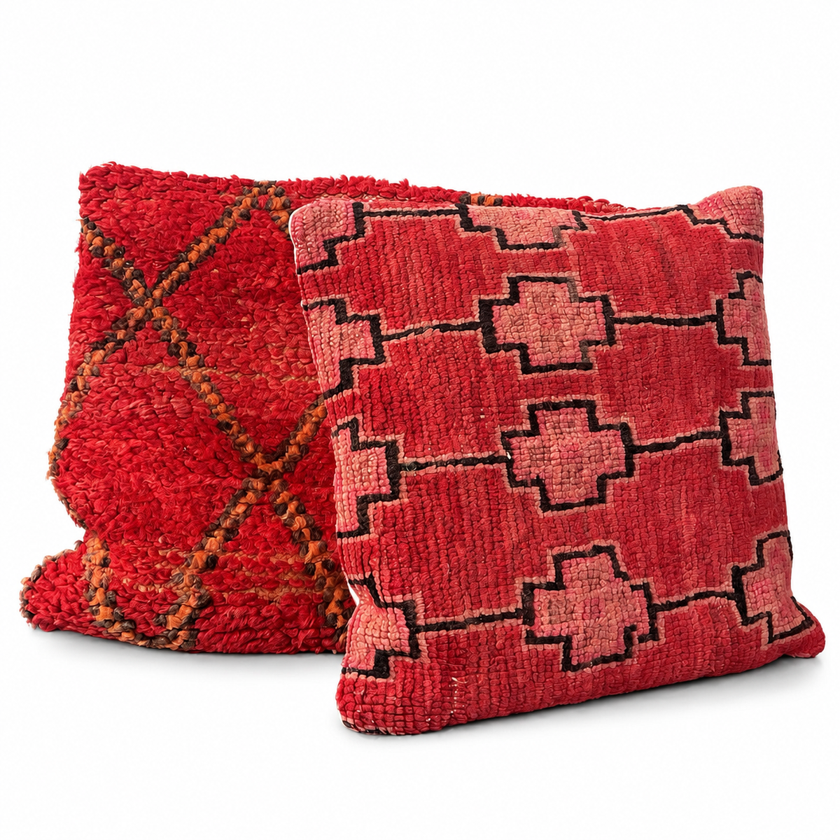 Berberkussen Rosé Cross - 45x45