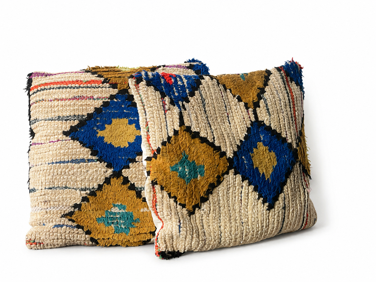 Handgemaakt Berber kussen – 43x43