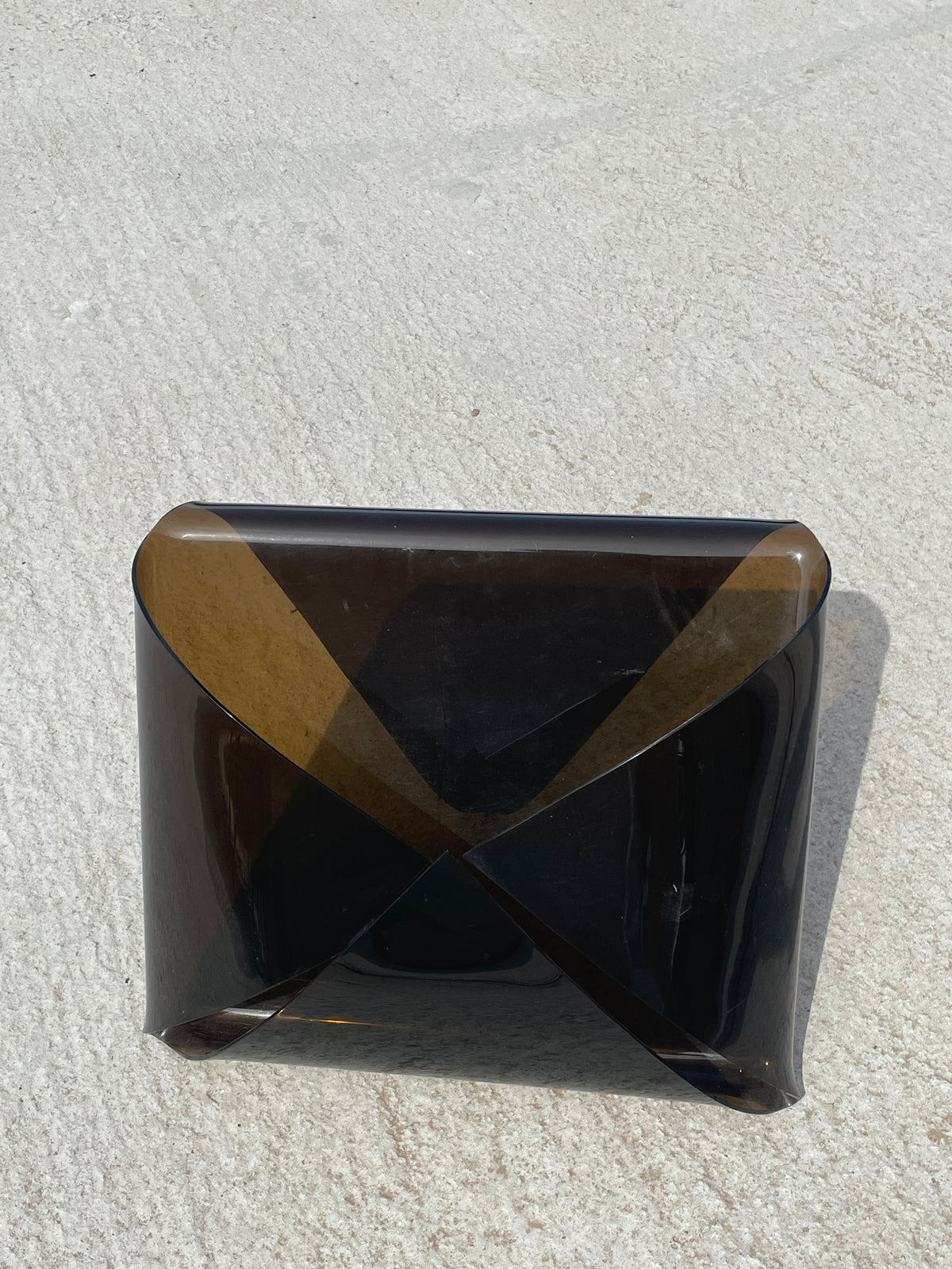 Michel Dumas voor Roche Bobois – vintage plexiglazen tijdschriftenhouder, jaren 70